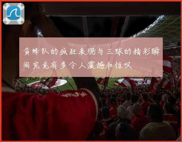 黄蜂队的疯狂表现与三球的精彩瞬间究竟有多令人震撼和惊叹